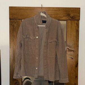 Abercrombie & Fitch Brown Corduroy Utility Jacket
